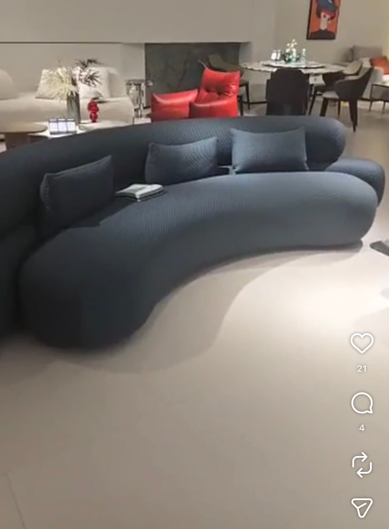 Custom 7 Seater Curved Sofa