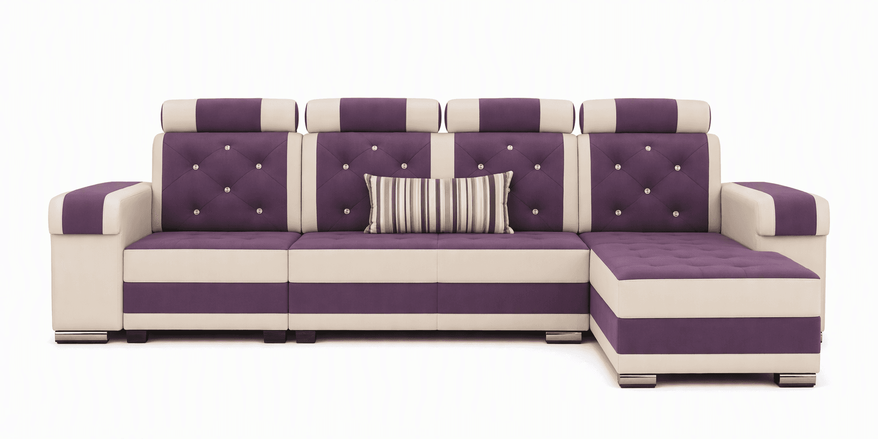 Custom 10-Seater L-Shape Sofa Set