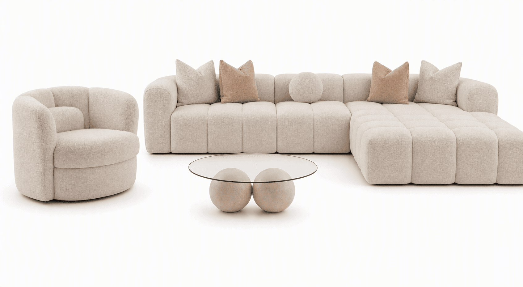 Custom 8-Seater Modular Sofa Set