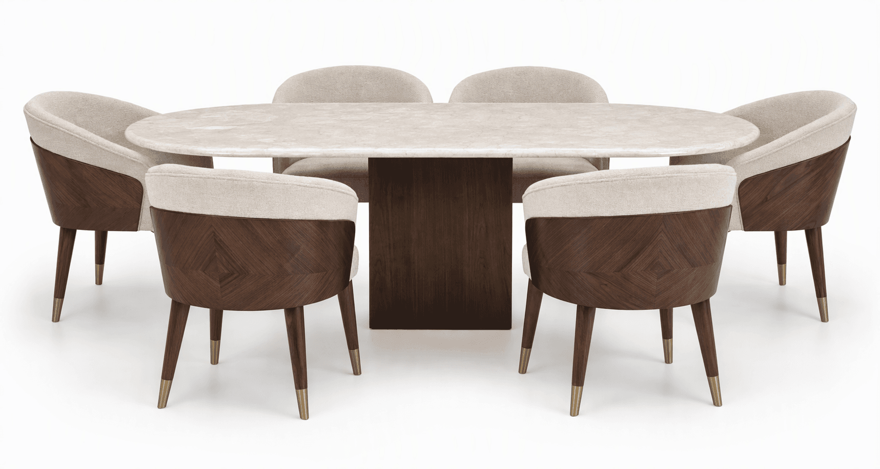 Custom 6-Seater Dining Table Set