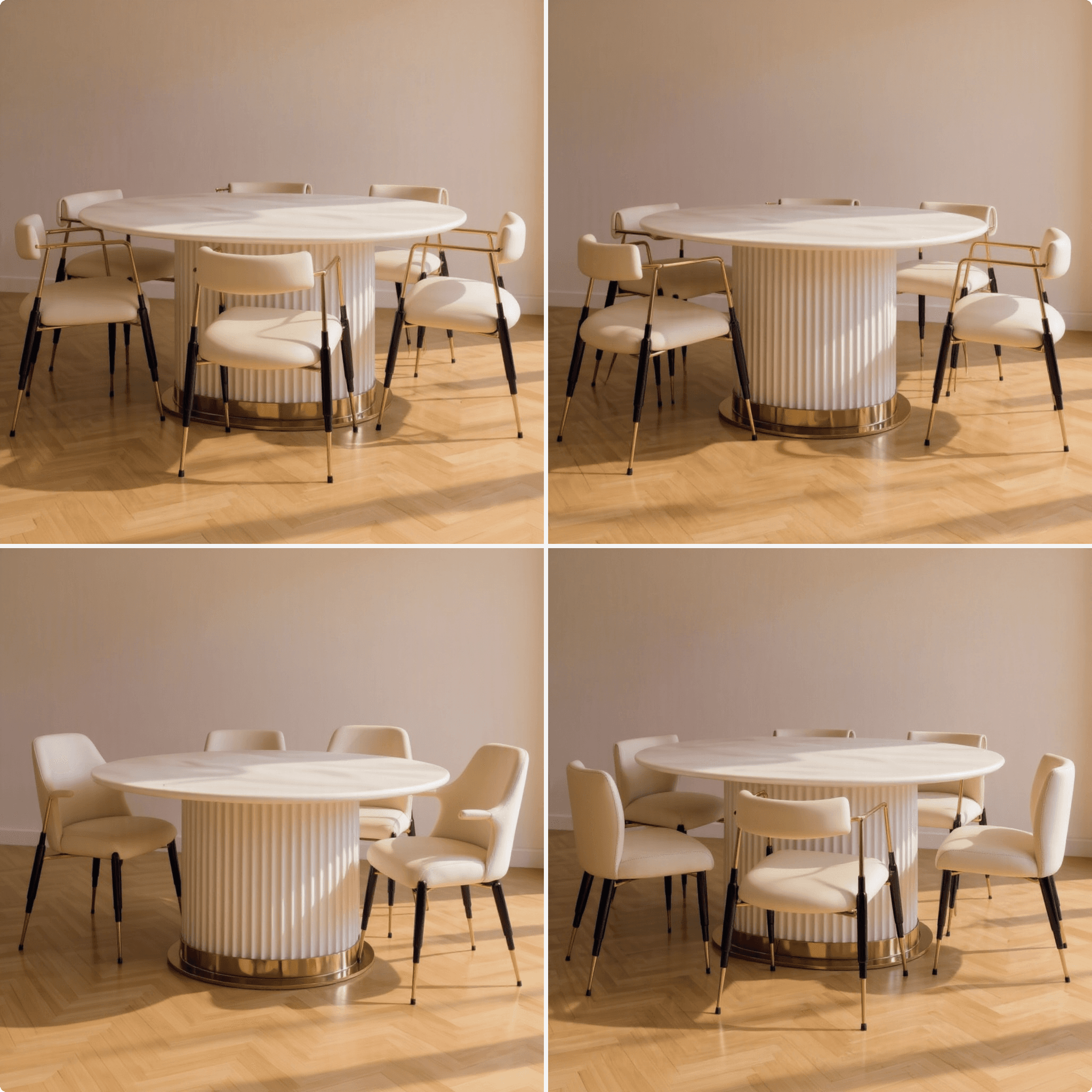 Solid Wood Oval Dining Table