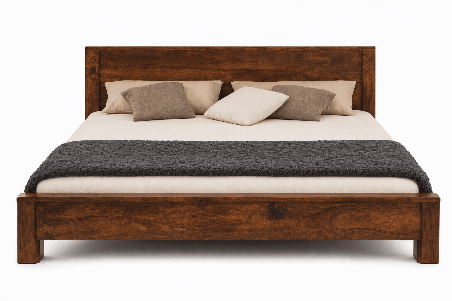 King Size Platform Bed with Mattress