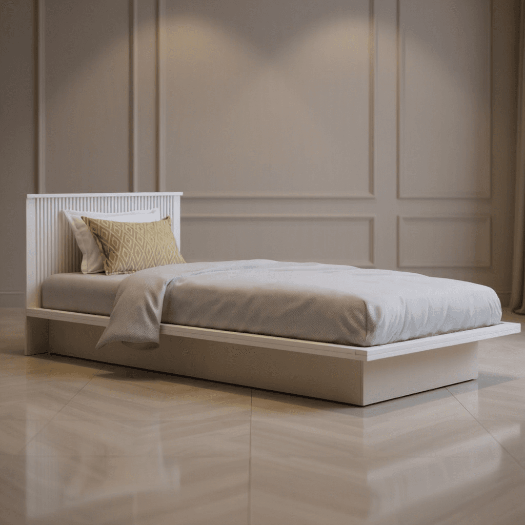Single Bed with Headboard