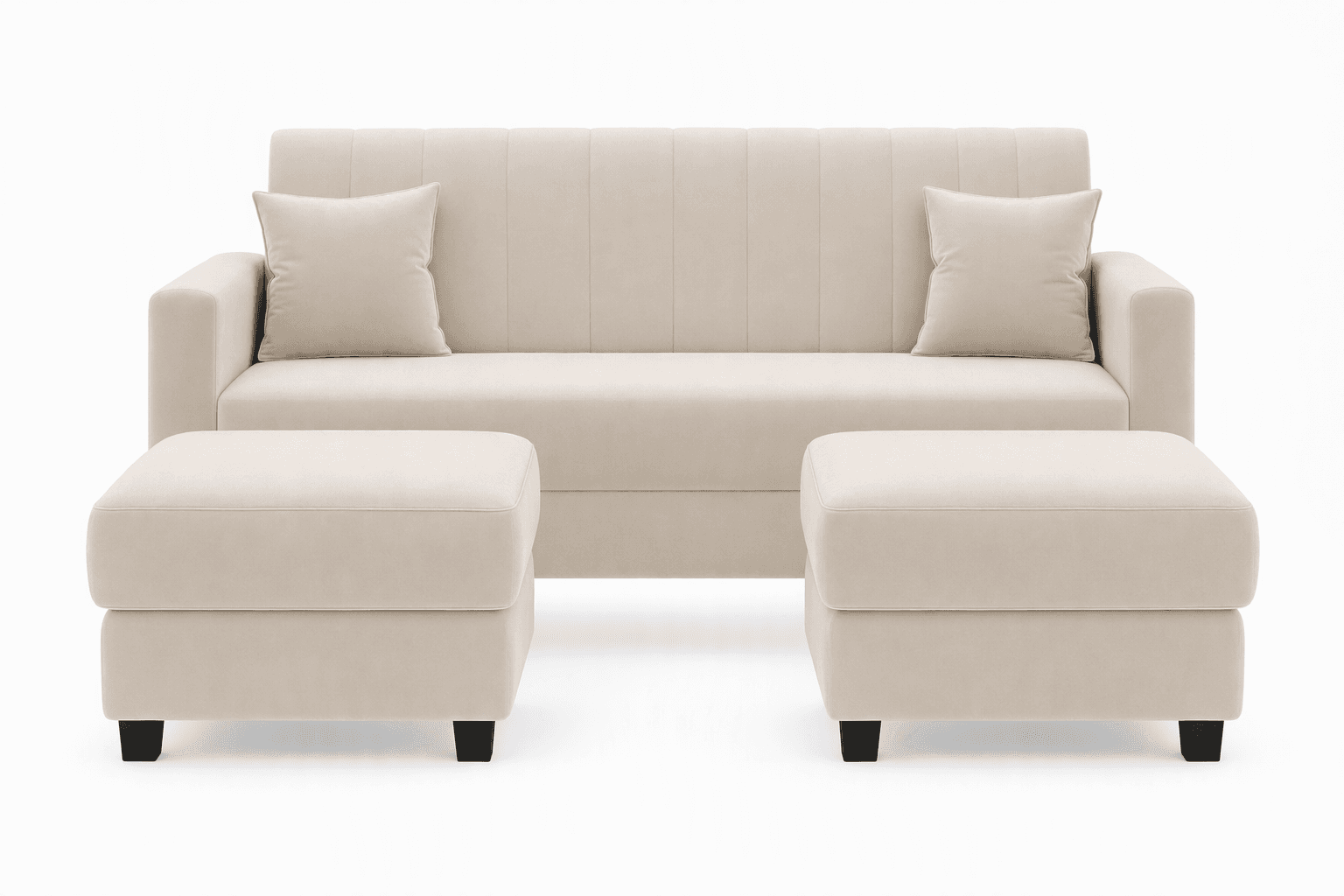 Custom 5 Seater Sofa Set with Ottoman Center Units