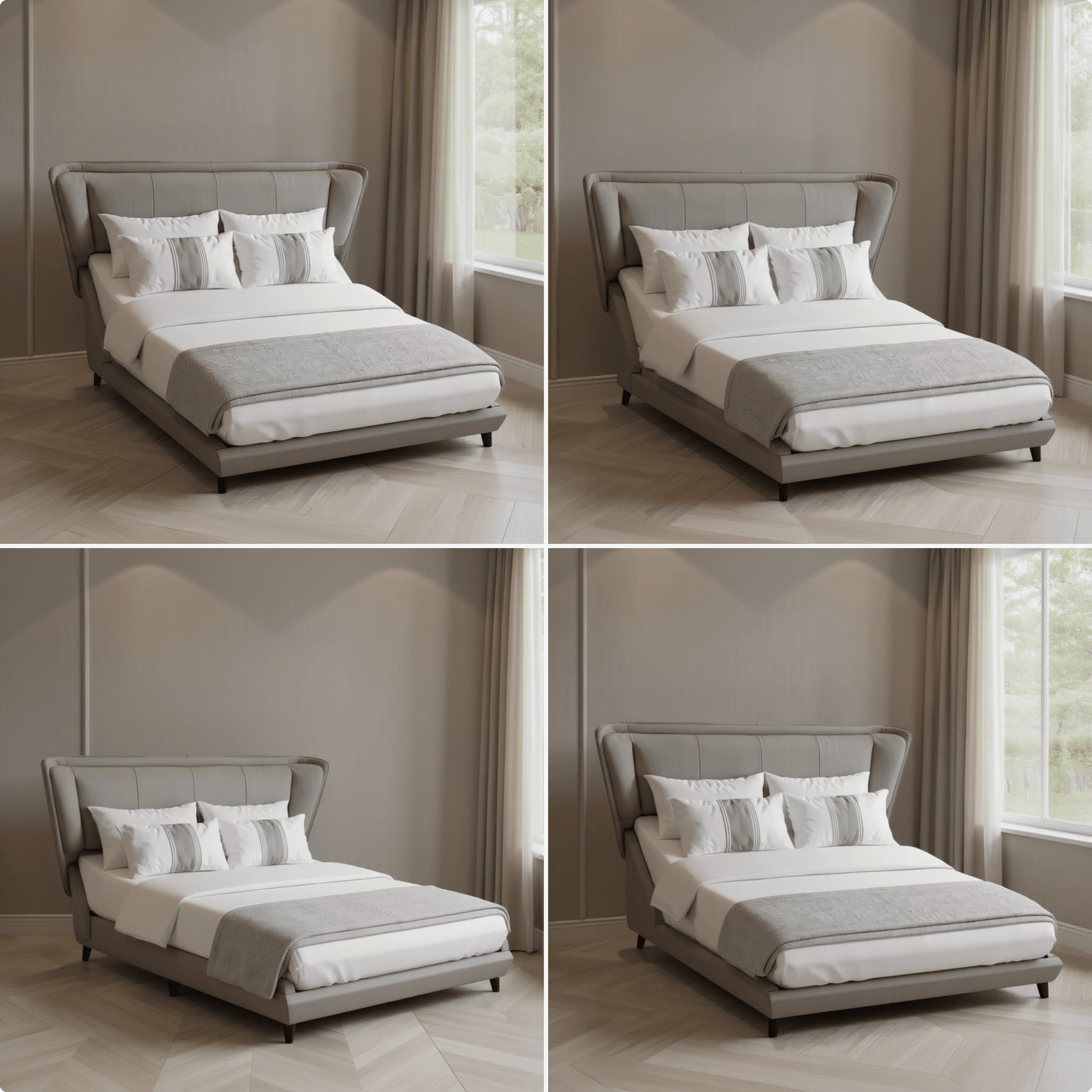 Custom King Size Storage Bed