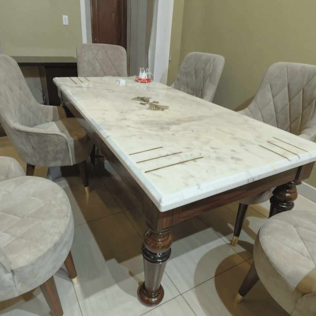 Custom Dining Table with Chairs