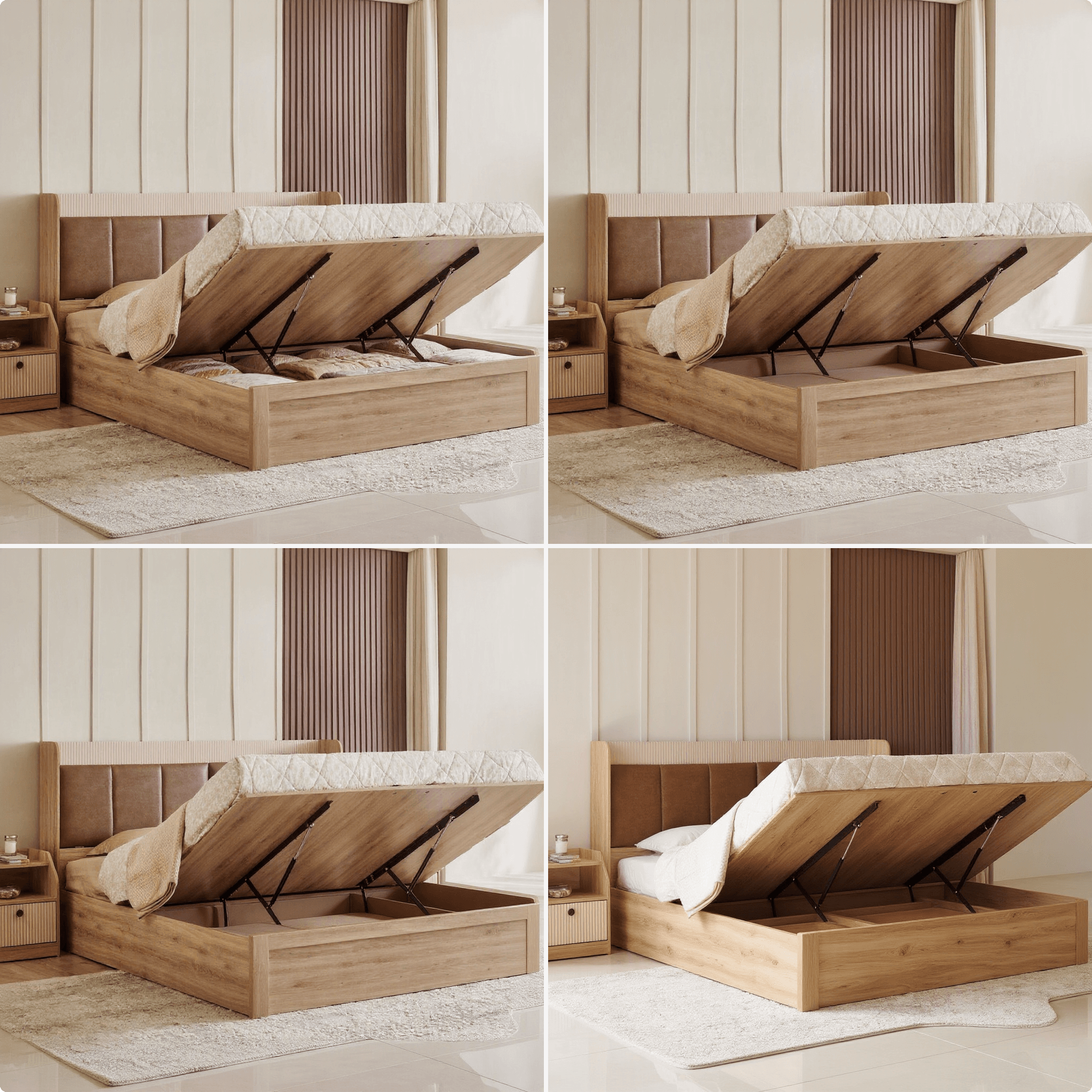 Custom King Size Storage Bed