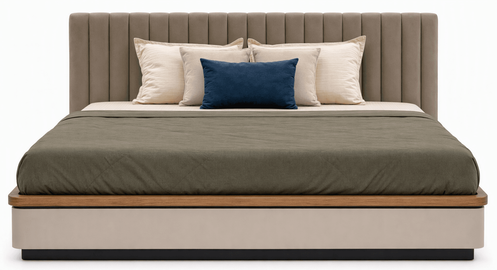 King Size Hydraulic Storage Bed with Side Table