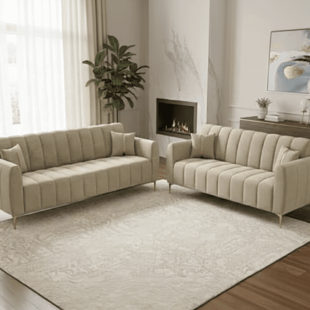 6 Seater Sofa Set With Center Table