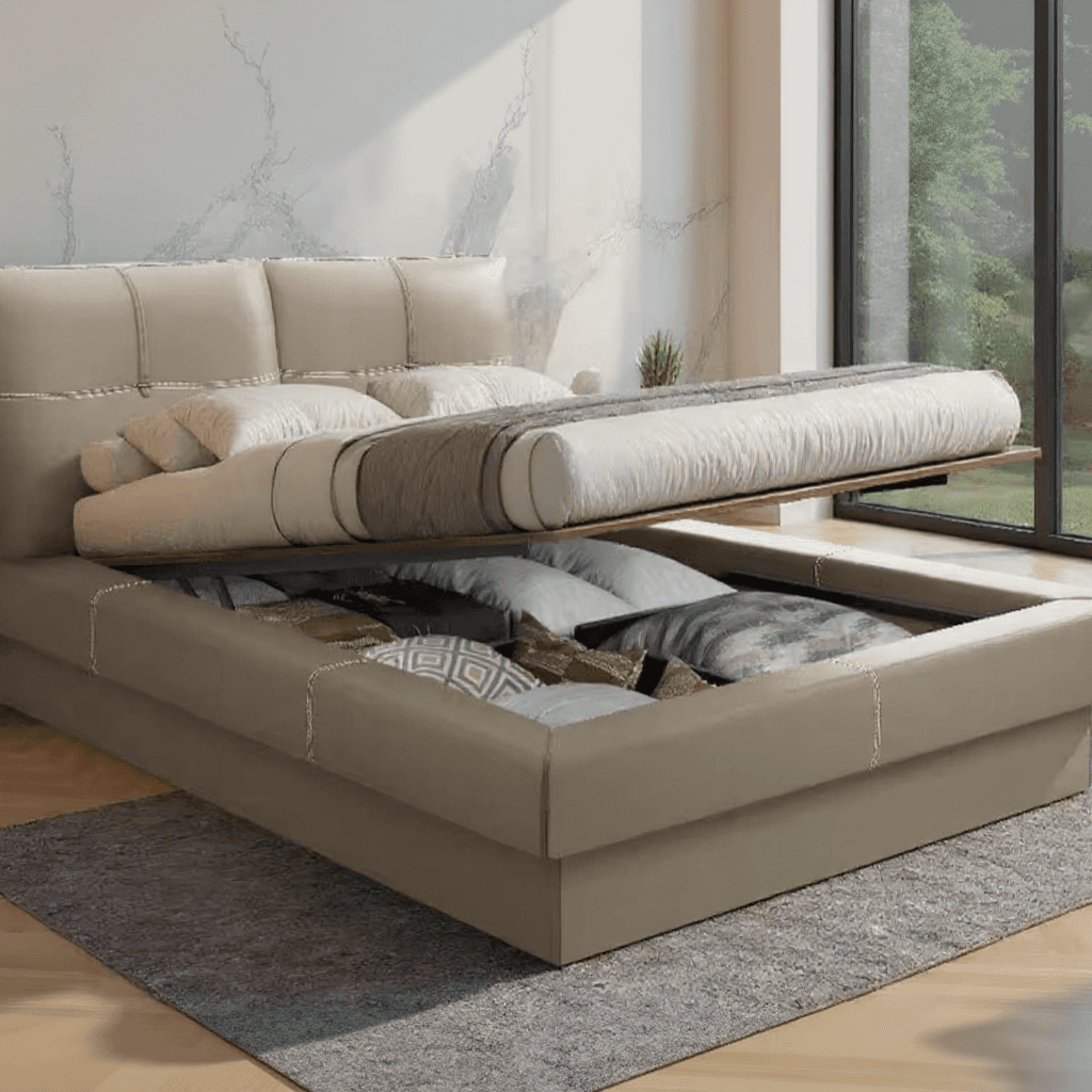 King Hydraulic Storage Bed Set