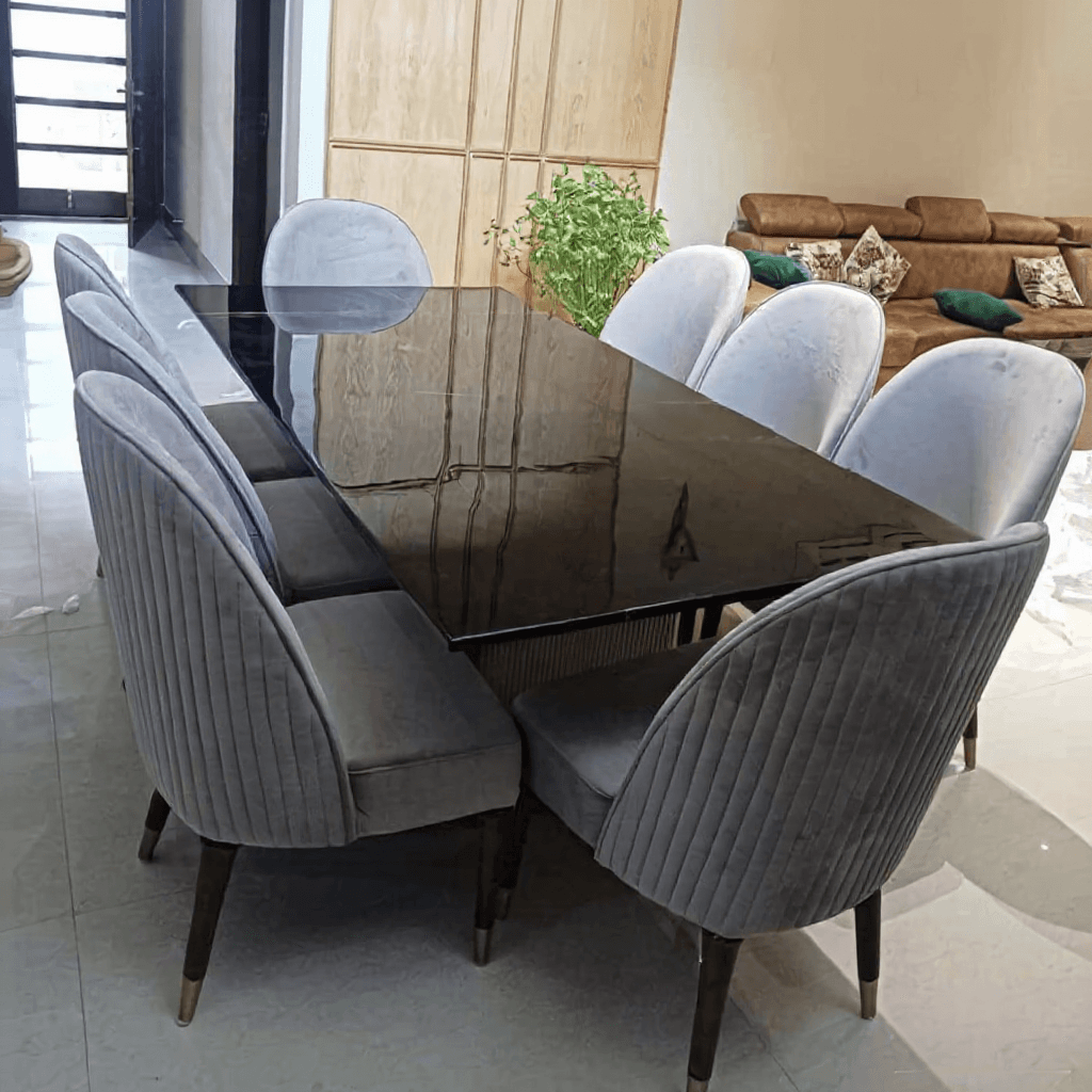 Marble Top Dining Table Set