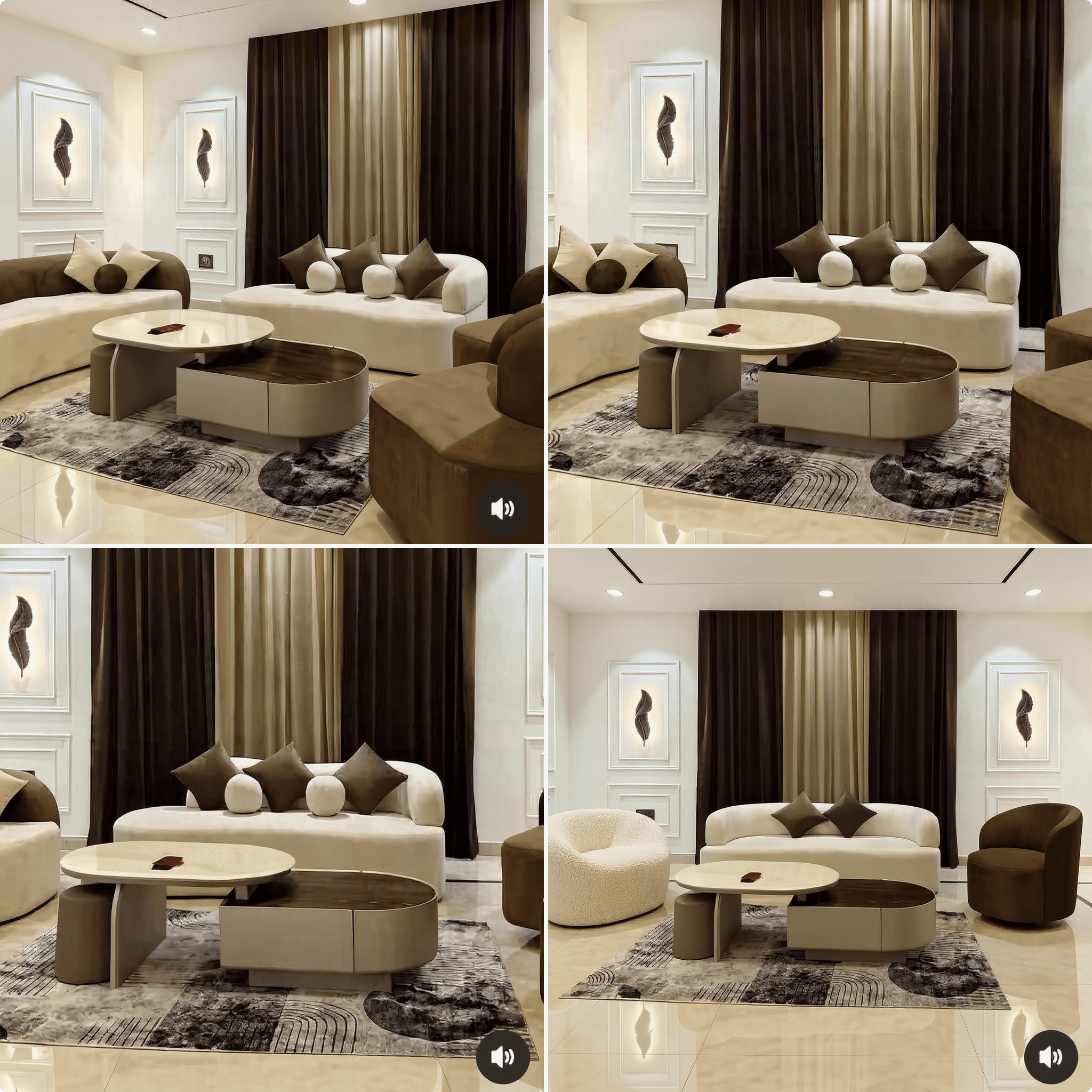 Custom 8-Seater Sofa Set