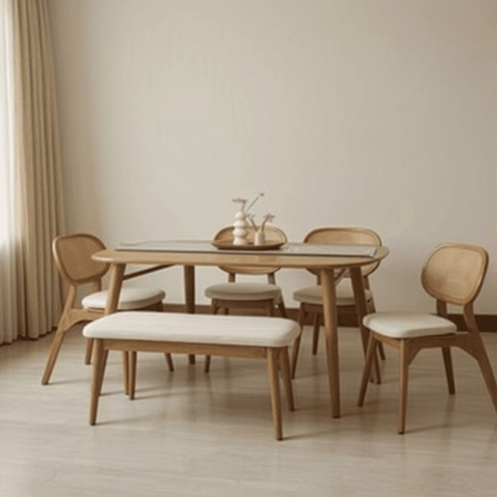 Low Height Dining Table Set