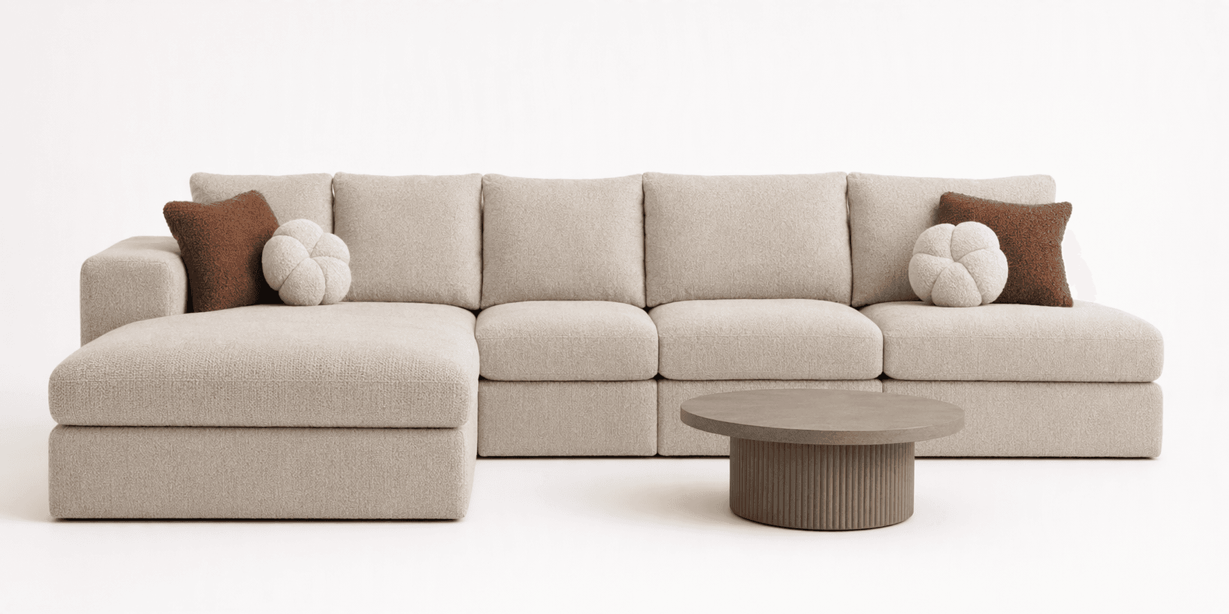 Custom 6-Seater Sectional Sofa