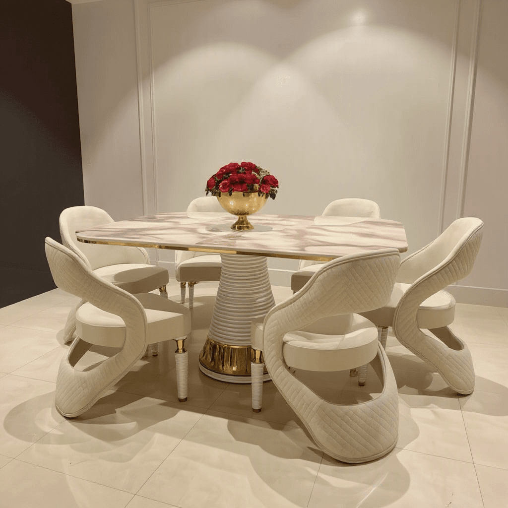 6 seater dining table
