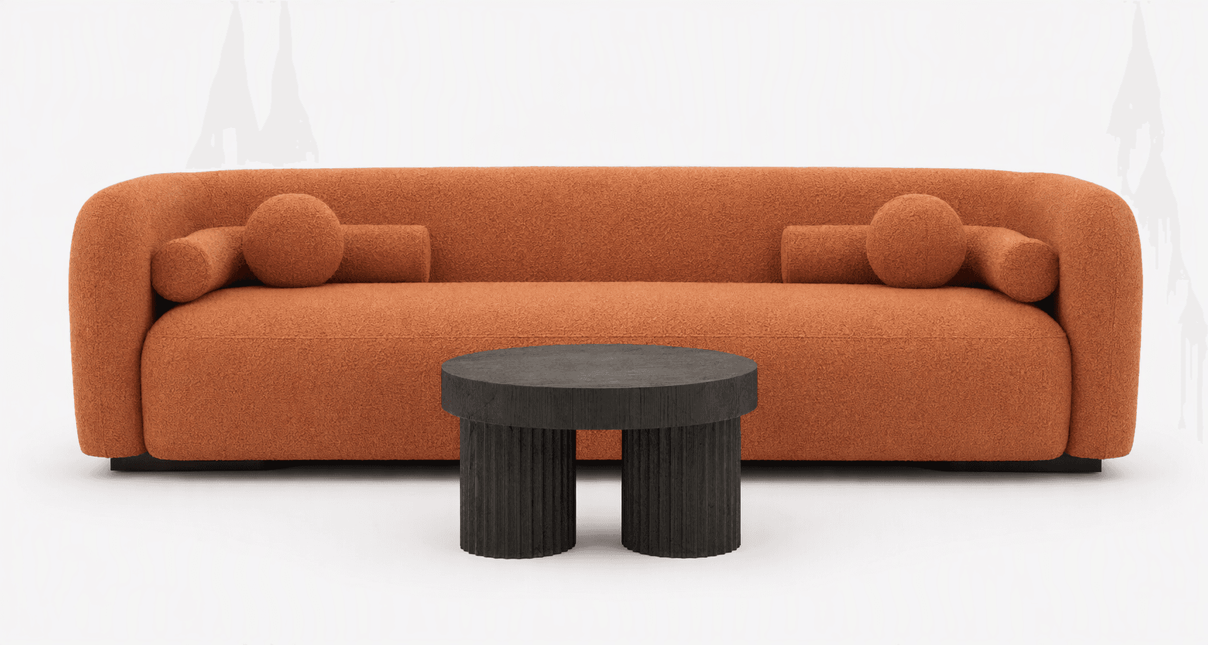 Custom 6-Seater Curved Sofa