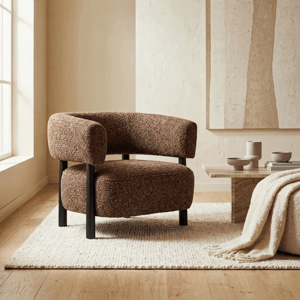 Solid Wood Accent Armchairs