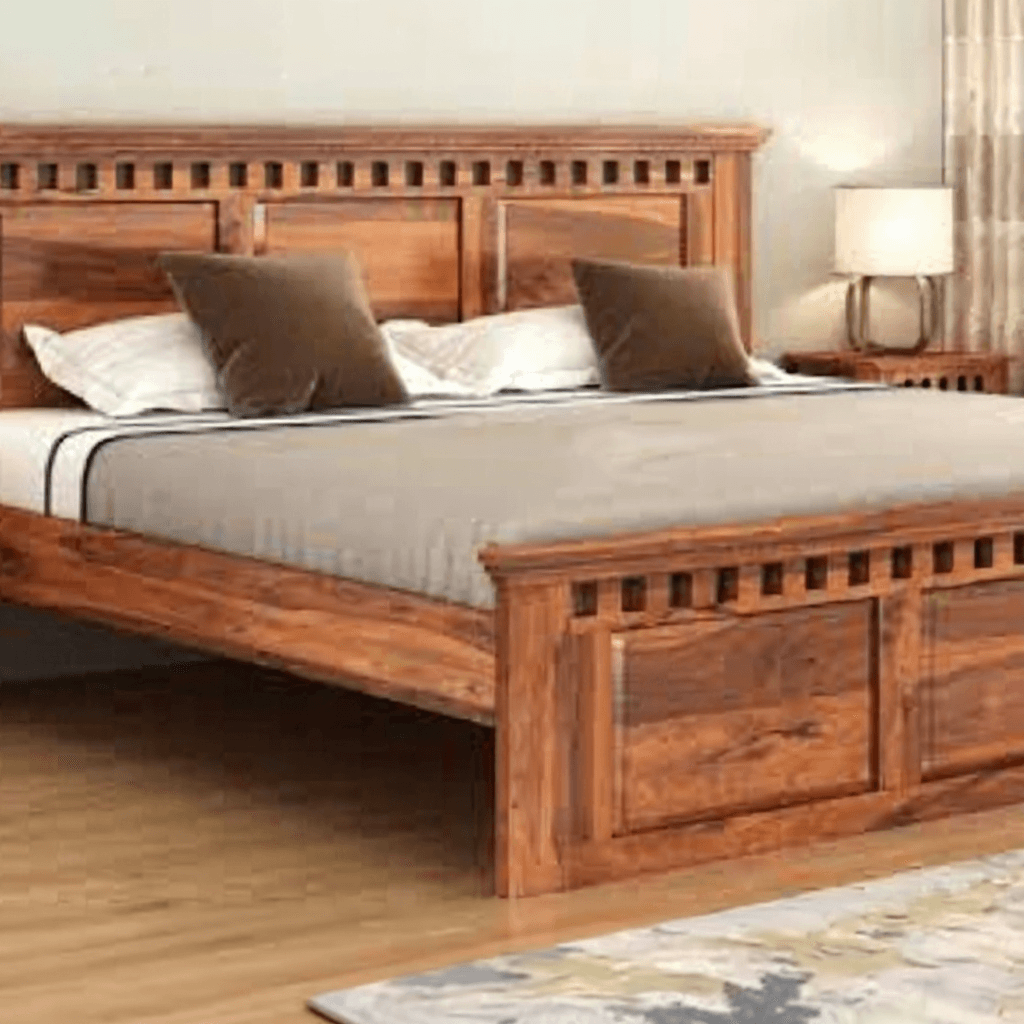 King Size Sheesham Platform Bed