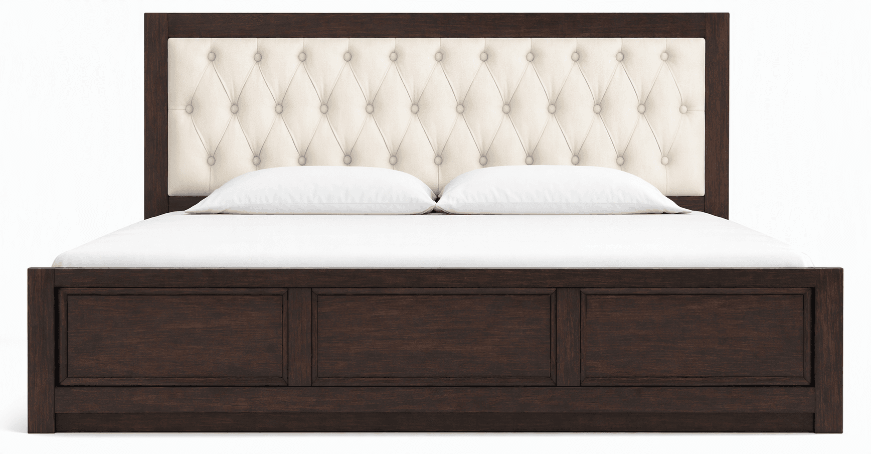 Queen Size Hydraulic Storage Bed with Side Table