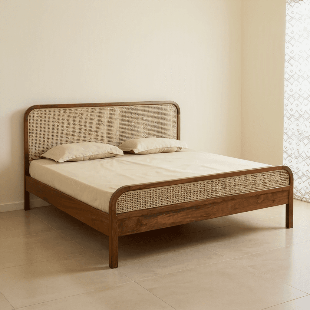 Custom King Storage Bed with Side Tables