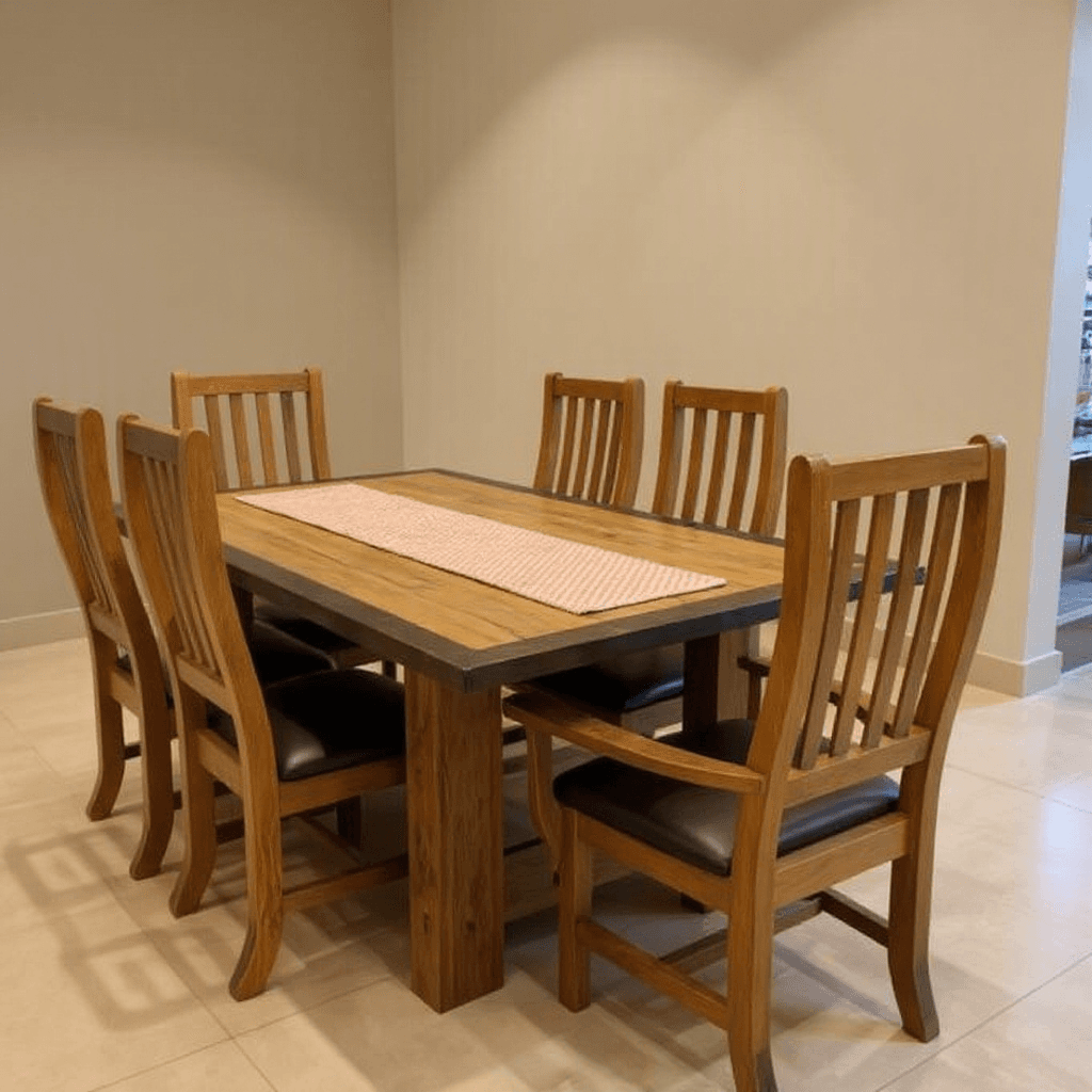 6 Seater Dining Table Set