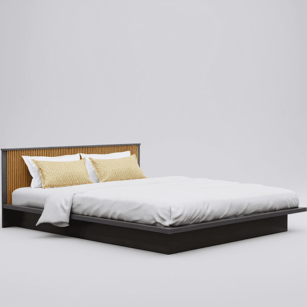 Queen Size Bed With Side Table