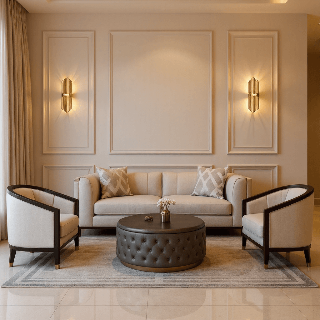 7 Seater Sofa Set with Center Table