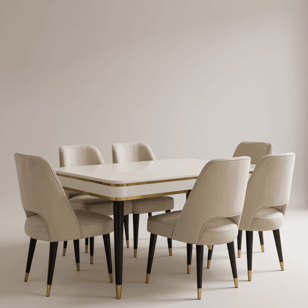 Marble Top Dining Table Set