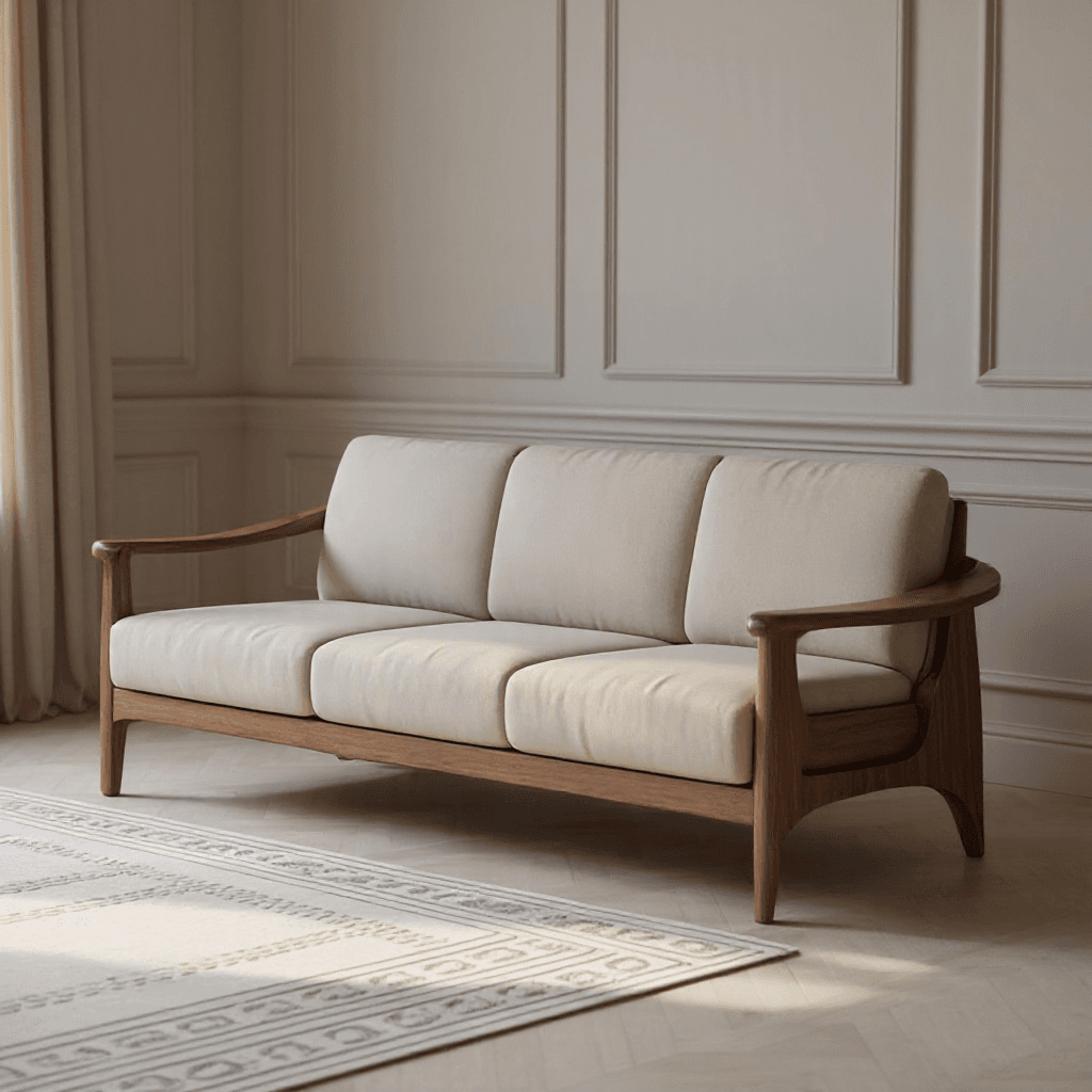 3 Seater Wooden Frame Sofa