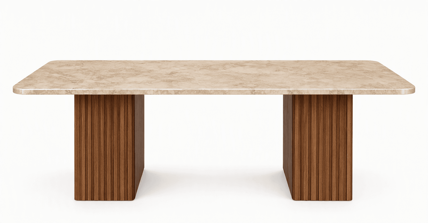Custom Marble Dining Table with 6 Chairs