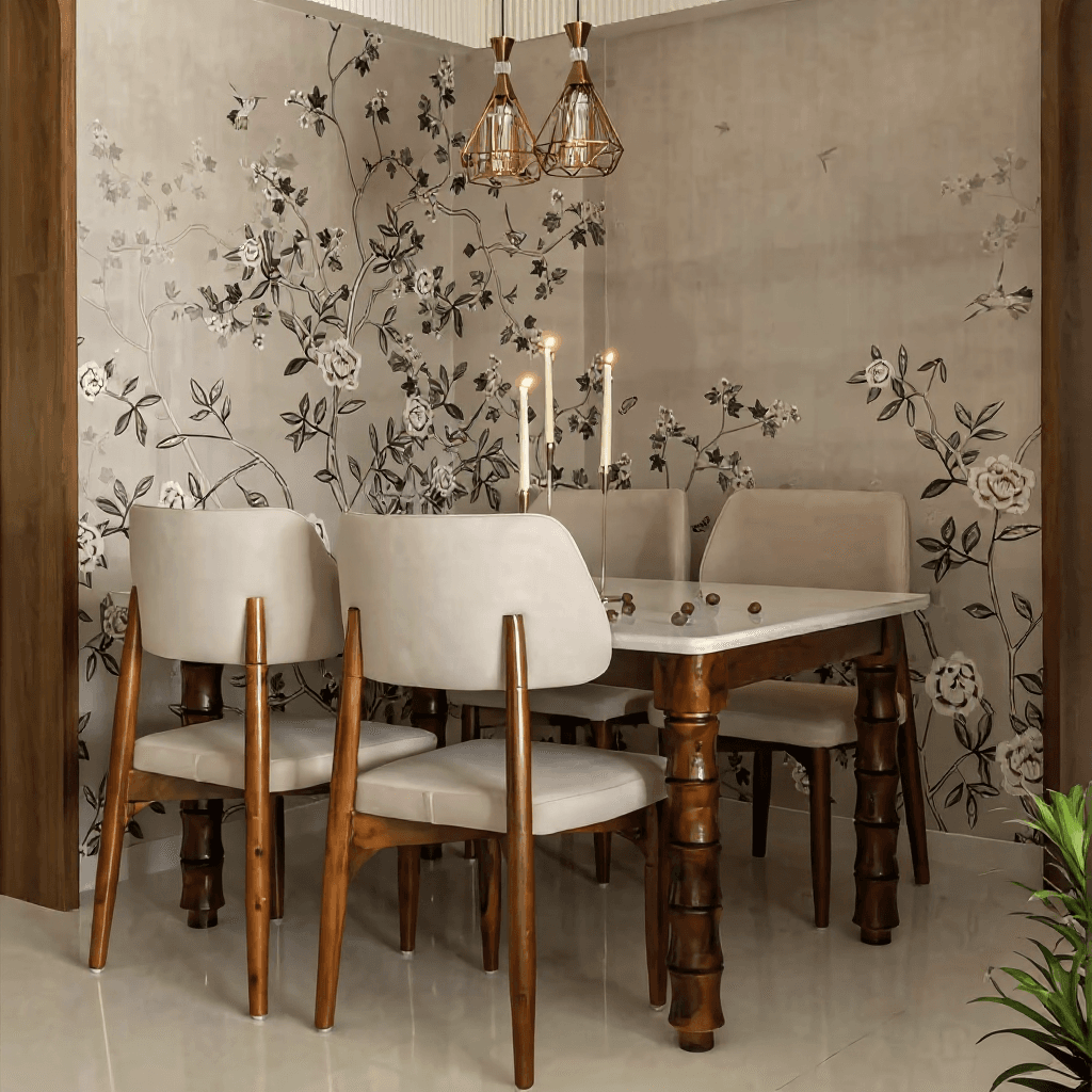 4-Seater Oval Dining Table