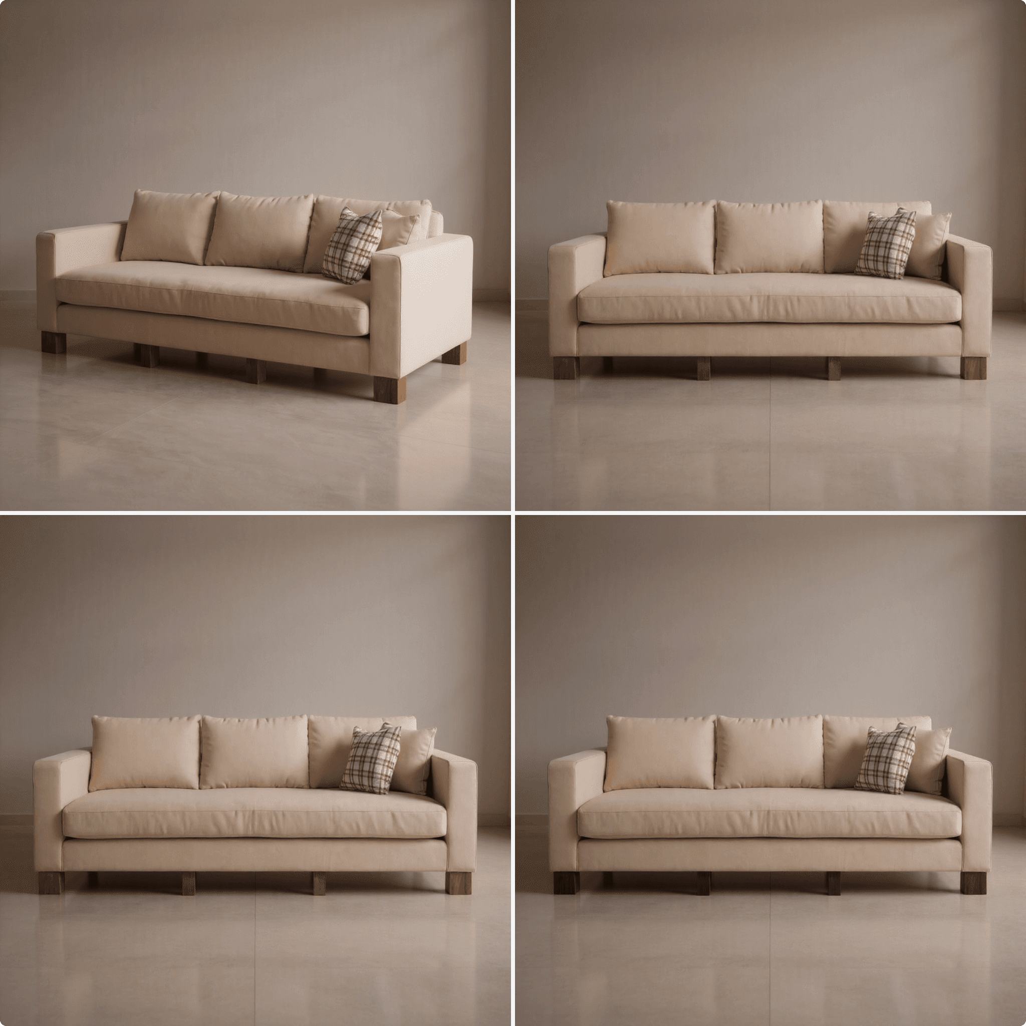 Modern 3-Seater Sofa
