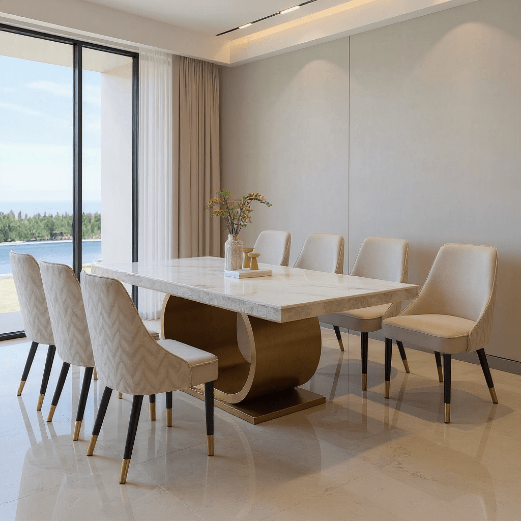 6 seater dining table