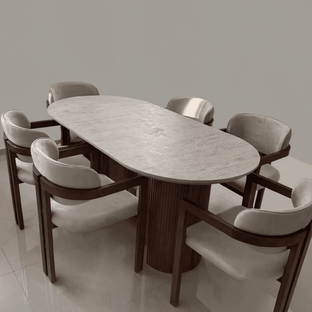 Marble Top Dining Set