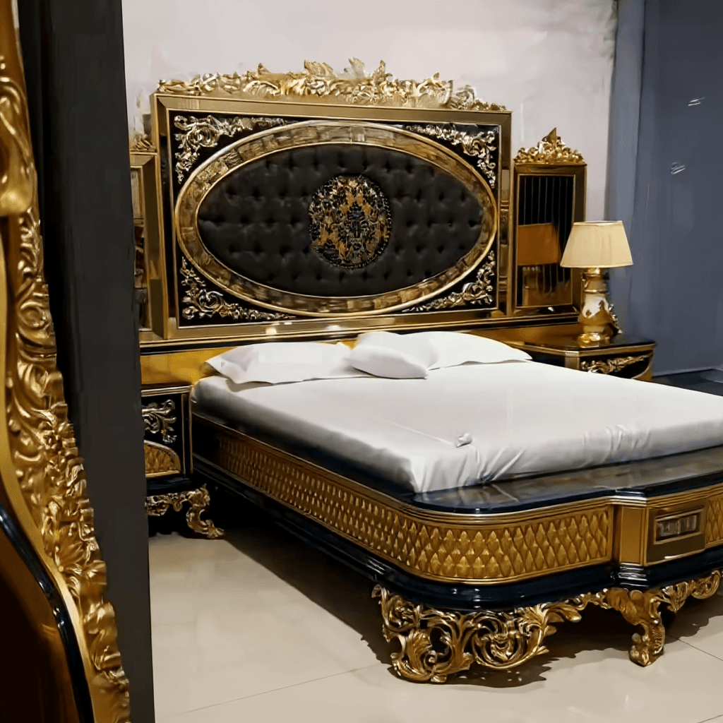 King Size Hydraulic Storage Bed Set